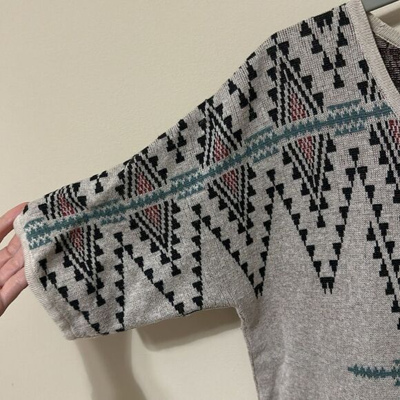 Peruvian Connection Pima Cotton Sweater Like Short Sleeve Top - Picture 2 of 7